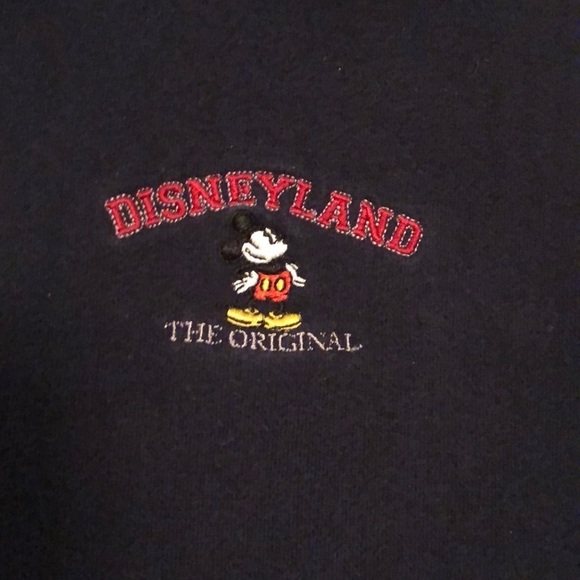 Disneyland zip up blue hoodie. Embroidered Mickey! - Picture 2 of 7